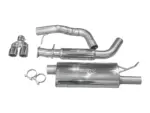 Bull-X 3" ECE exhaust system for VAG 1.8T and 1.9 TDI (Golf 4, A3 8L, Leon 1M)