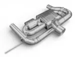 EGO-X 3.5" exhaust system for Audi TT 8S quattro 230 PS