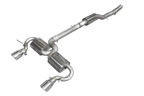Bull-X 3" Y-Style ECE exhaust system for Audi TT 8N 1.8T quattro 225 PS