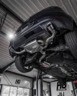 EGO-X 3" exhaust system for VW Golf 7 GTI FL 245 PS, Seat Leon Cupra 300