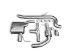 EGO-X 3" exhaust system for VW Golf 7R Variant, Seat Leon Cupra 300 4WD OPF