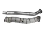 Bull-X 2.75" downpipe with catalytic converter and DPF replacement pipe for Audi A6 C6 2.7–3.0 TDI
