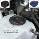 HG Motorsport dio motora – pokrov čepa rashladne tekućine, crni, MQB/MQBevo