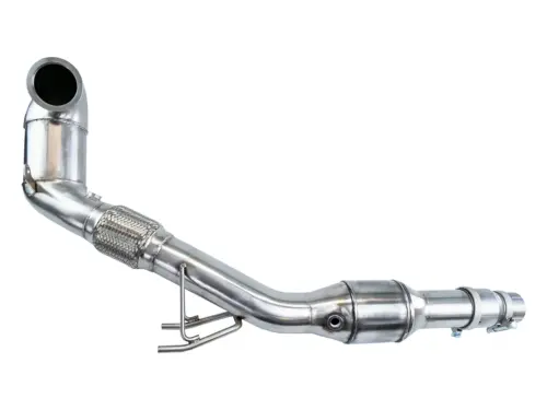 Bull-X EGO downpipe 84–121 mm with ECE for VW Polo VI GTI AW1 2.0 TSI 200 PS