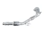 Bull-X EGO downpipe 84–121 mm with ECE for VW Polo VI GTI AW1 2.0 TSI 200 PS