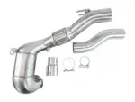 Bull-X EGO downpipe 84–121 mm with ECE for VW Polo VI GTI AW1 2.0 TSI 200 PS