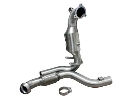 Bull-X 3" downpipe for Mercedes A200/A250 W176, CLA200/CLA250 C117