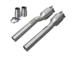 Bull-X catalyst replacement pipe 2.75" for Audi RS3 8V, TT RS 8S quattro 367/400 PS