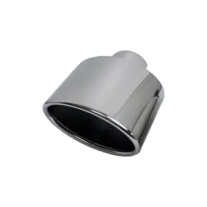 Bull-X Type 18 oval angled exhaust tip 145 × 90 mm (1 × 76 mm)