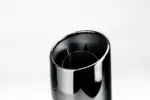 Bull-X Type 23 oval exhaust tips, black PVD RS 170x112x200 mm, 2x76 mm connection