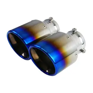 Bull-X Typ 7 titanium exhaust tips 101 mm (A: 64 mm) for Seat Leon Cupra III (5F)