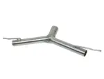 Bull-X 3" Y-Style rear silencer replacement pipe for Golf 7 GTI, Leon 5F
