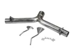 Bull-X 3" Y-Style rear silencer replacement pipe for Golf V/VI 2.0 T(F)SI FWD