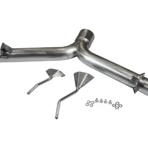 Bull-X 3" Y-Style rear silencer replacement pipe for Golf V/VI 2.0 T(F)SI FWD