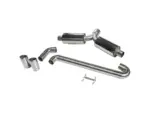 Bull-X 3" Y-Style ECE exhaust system, rear silencer for platform 1K 2.0 T(F)SI FWD