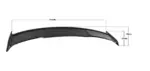 HG Motorsport rear spoiler for Audi TT RS 8S 400 PS, pre-facelift
