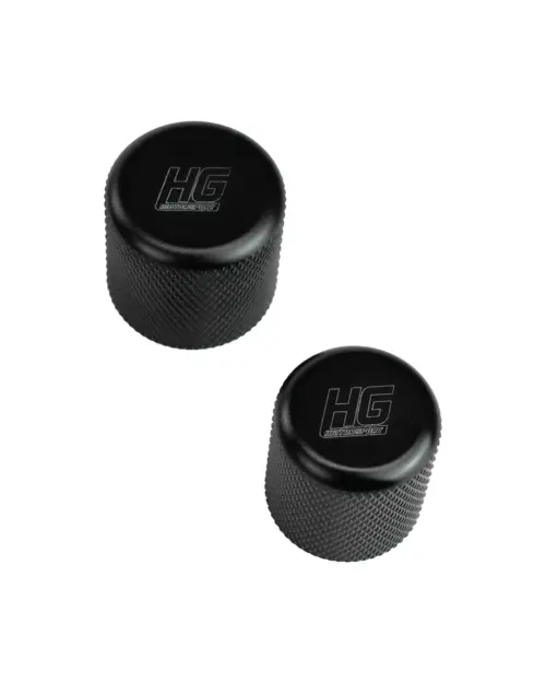 HG Motorsport poklopci priključaka klime, crni, za R134a/R1234yf