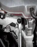 HG Motorsport poklopci priključaka klime, crni, za R134a/R1234yf