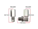 HG Motorsport catalyst replacement pipe – lambda spacer with 90 °C metal catalyst