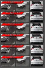 HG Motorsport exhaust tips for VW Golf 8 GTI/Clubsport 245/300 PS