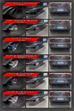 HG Motorsport exhaust tips for VW Golf 8 GTI/Clubsport 245/300 PS