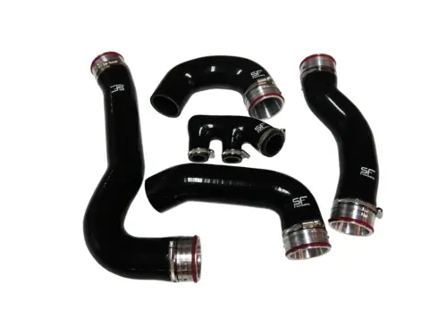 HG Motorsport boost pipes for Porsche 996 Turbo 4/4S, silicone performance kit