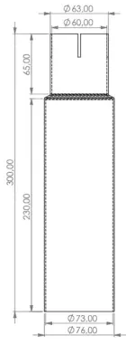 HG Motorsport exhaust system part 76–60 mm EGO-X for MINI F56 OPF