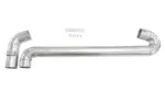 Bull-X VAG02 exhaust tips, left-hand set, for VW Golf 5/6, Scirocco and Audi A3 8P