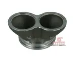 Manifold V-Band TwinScroll Inlet Flange for Garrett Housings - cast iron