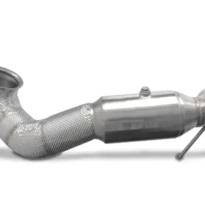 HJS downpipe 89 mm for Mercedes-Benz A Class W176, Mercedes-Benz A45 AMG W176 and other vehicles