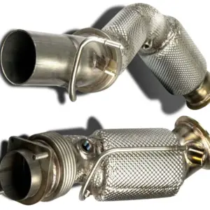 HJS downpipe with ECE approval for BMW 1 F20/F21, BMW 2 F22/F23/F45 and other vehicles (Euro 6d-temp, with OPF)