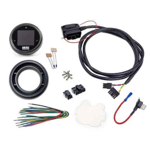 CANchecked 52 mm bezel for MFD15 GEN 2 – with OBD2 with adapter ring Mazda 3 MPS